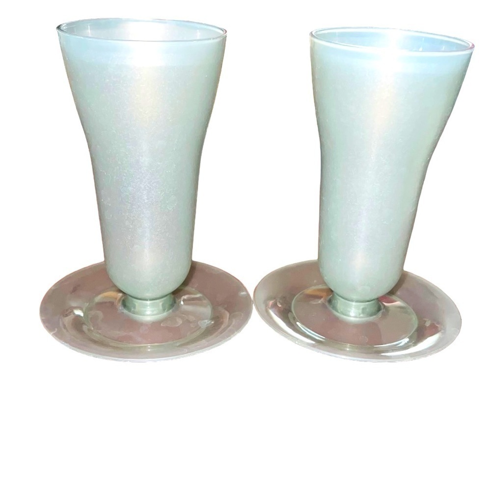 Vintage Tupperware Tall Parfait/Dessert cups- Smoke Gray